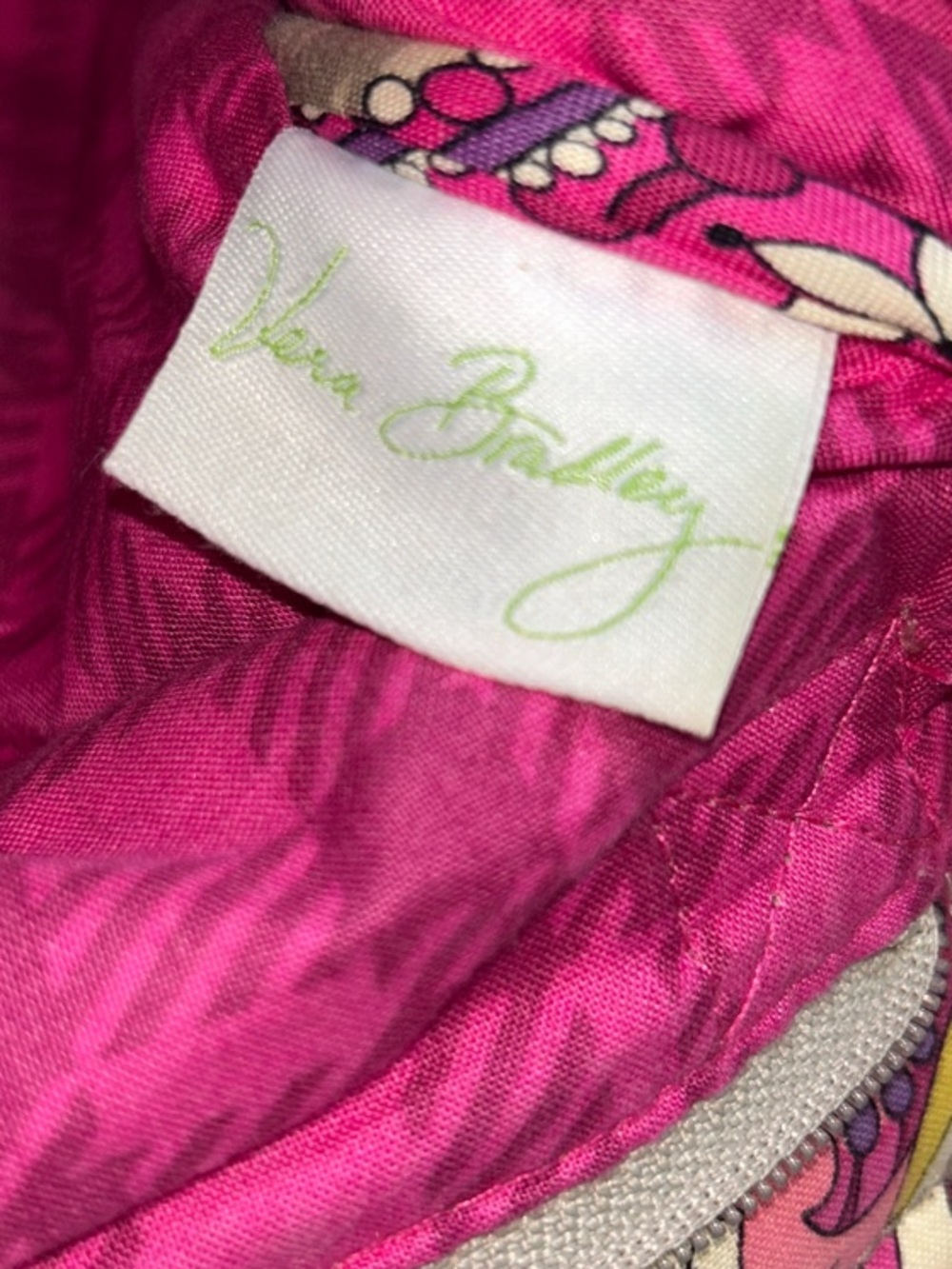Vera Bradley Pink Paisley Quilted Crossbody Bag - Picture 2 of 11